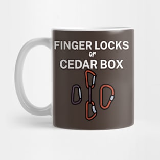 Finger locks or cedar box Mug